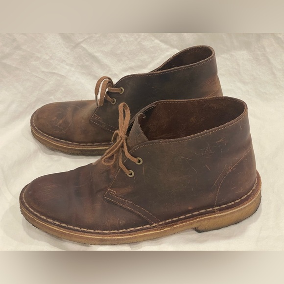 Clarks Brown Desert Chukka Boots with Suede Upper and Crepe Sole. - Picture 6 of 12
